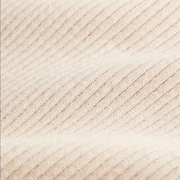 EXPRESS Mock Neck Sculpted Sleeve Sweater Dress - Picture 5 of 6